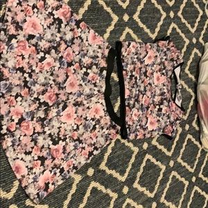 2 Piece Floral Dress